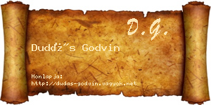 Dudás Godvin névjegykártya